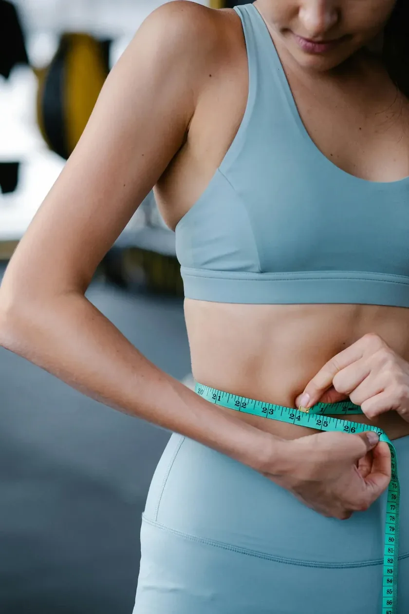 A tape measure around a waist, the manufacturer's own marketing imagery